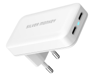 Silver Monkey Płaska ładowarka GaN 45W 2x USB-C - 1276292 - zdjęcie 2